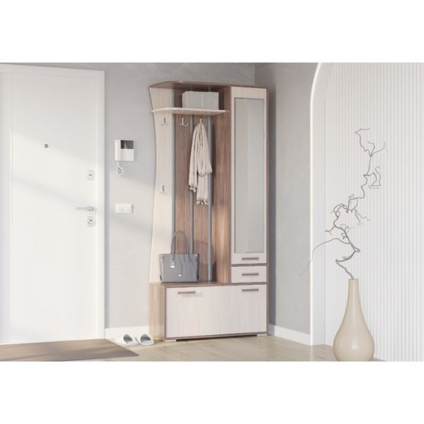 Прихожая Мокко mini 900х360х2020 Бодега темный/светлый