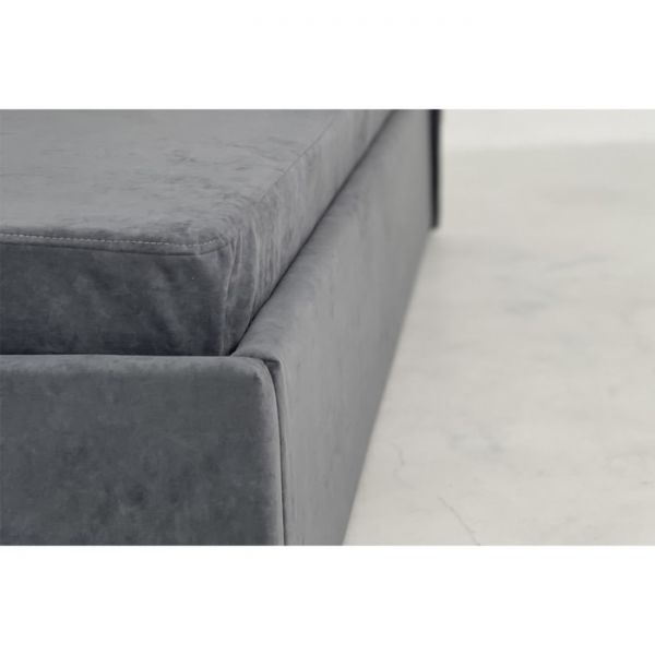 Тахта с ортопедом + ПМ Бест 900х2000 графит (велюр)