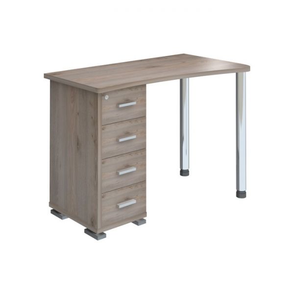 Стол СКМ-50, угол правый, 1100 ? 620 ? 770 мм, цвет белый жемчуг