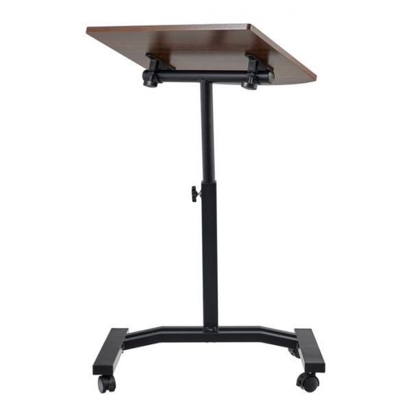 Стол  «Ролет», многофункциональный на колёсах, мдф, металл, цвет тёмное дерево / чёрный