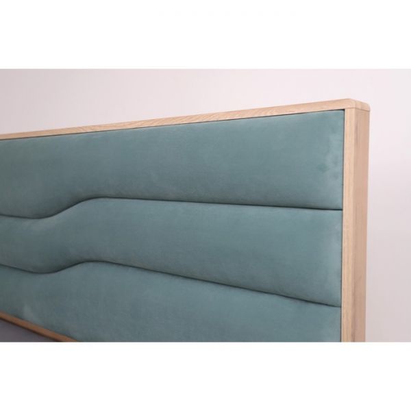 Каркас кровати Кристабель-16 1600х2000 дуб ирландский/белый/серо-голубой