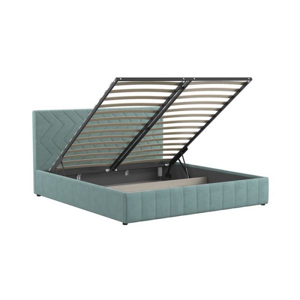 Кровать Милана, 1800х2000, ортопедическое осн+ПМ, Вивальди 10/Ментоловый