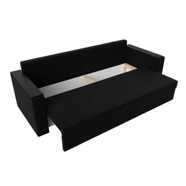 Диван прямой «Атланта лайт», без стола, еврокнижка, микровельвет, цвет бежевый