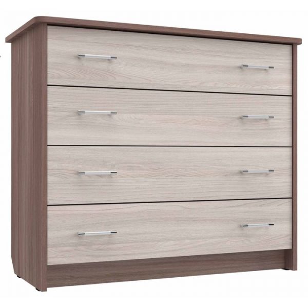 Комод К-3 800х940х420 Дуб выбеленный/Венге