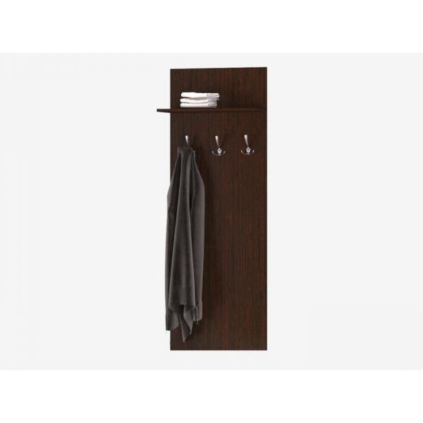 Вешалка настенная МИШЕЛЬ 600х266х1700 венге цаво/МДФ белый страйп