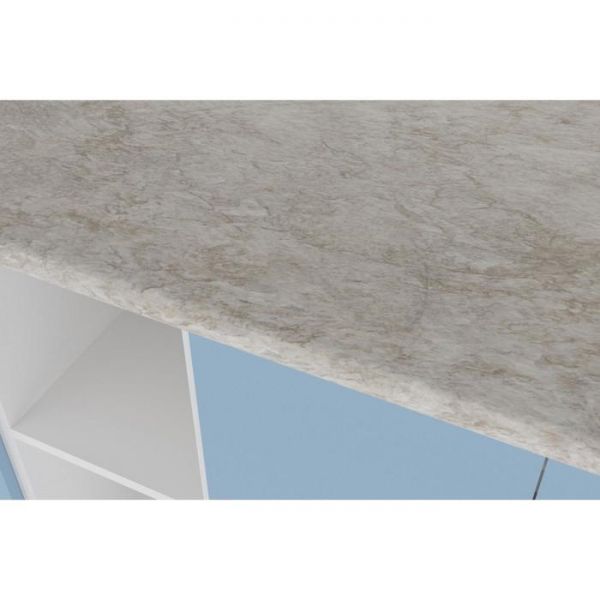 Кухонный гарнитур Соната мега 2500х600 Ясень шимо светлый,Капри/Белый