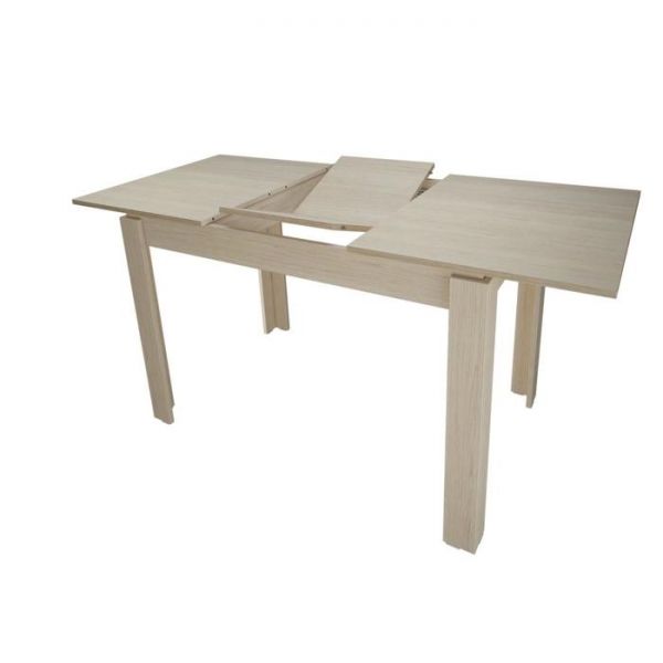 Стол раздвижной «Виктория», 1100(1450) ? 700 ? 760 мм, ЛДСП, вставка, цвет белёный дуб