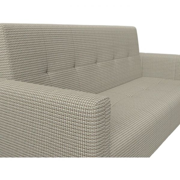 Прямой диван-книжка «Вест», механизм книжка, рогожка, цвет бежевый