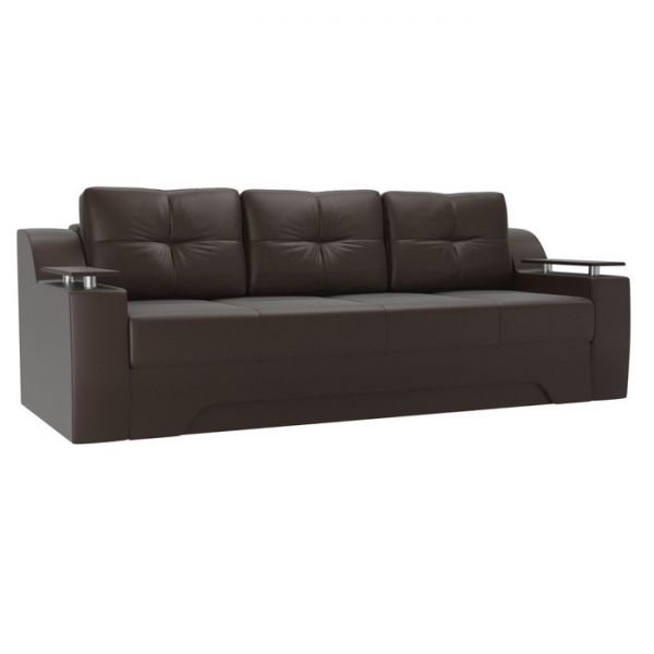 Диван прямой «Сенатор», механизм еврокнижка, экокожа, цвет бежевый