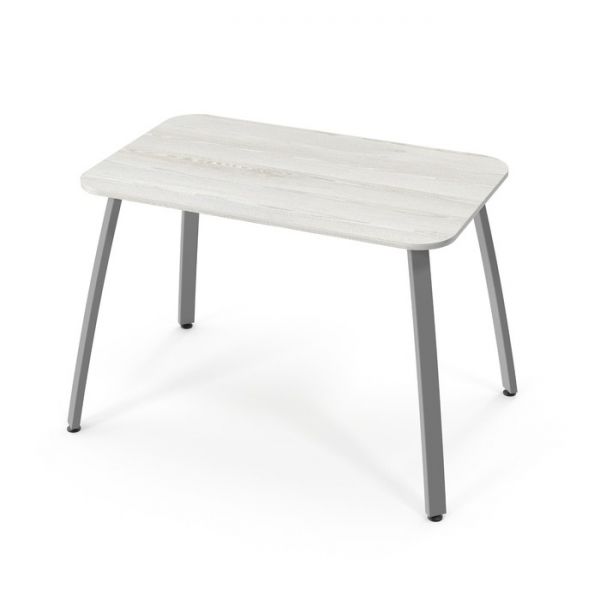 Обеденный стол Stalker, 1030 ? 640 ? 720 мм, ножки серые F2, цвет сосна белая