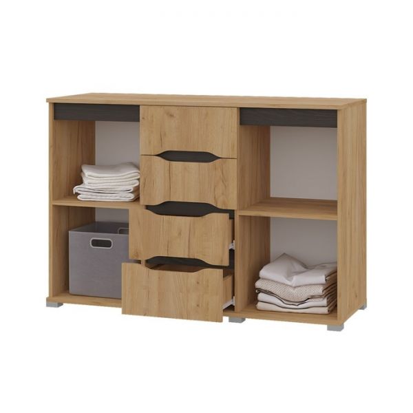 Комод Вега 1200, 1200х828х430, Крафт золотой/Венге