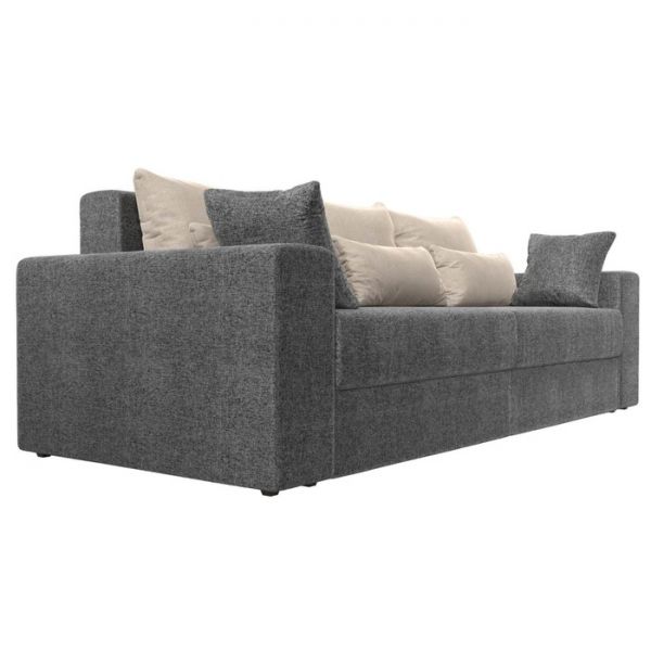 Диван прямой «Мэдисон», механизм еврокнижка, рогожка, цвет серый