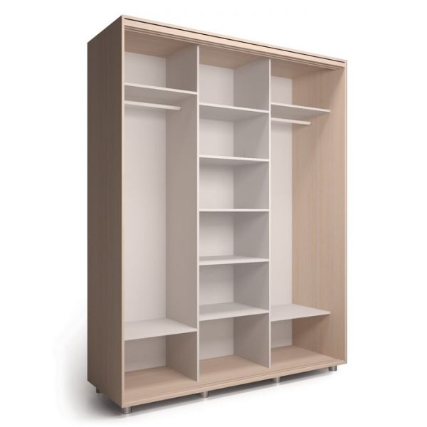 Шкаф-купе Удачный 3 зеркала 1770х600х2300 Венге Темный