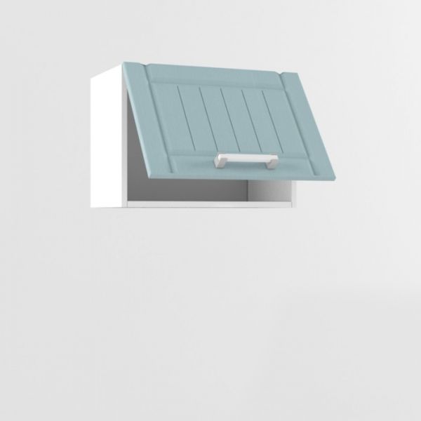 Шкаф навесной РоялВуд, 300х500х360, Белый/Голубой прованс