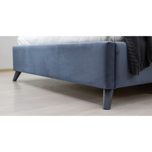 Кровать Мелисса, 1800х2000, ортопедическое осн+ПМ, Тори 83/Серо-синий