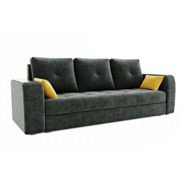 Прямой диван «Сенатор», механизм пантограф, велюр, цвет селфи 01 / селфи 03