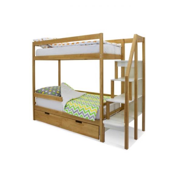 Детская двухъярусная кровать Бельмарко Svogen дерево