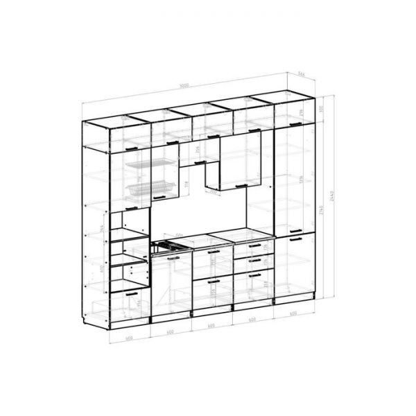 Кухонный гарнитур Агат 3000