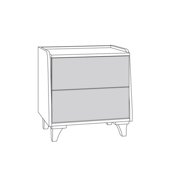 Тумба Келли, 517х400х533, Дуб сонома/Дуб кальяри