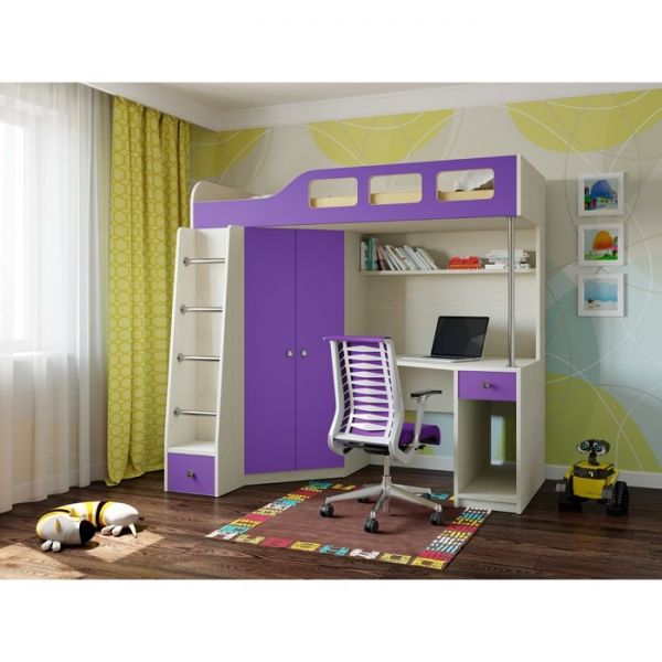 Детский комплекс «Астра 7», цвет дуб молочный/дуб молочный