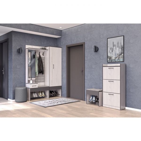 Прихожая «Эльза 1», зеркало, 800 ? 350 ? 2000 мм, цвет дуб сонома