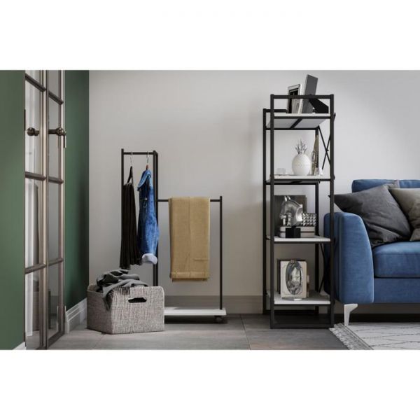 Гардеробная вешалка «Стик», 685 ? 400 ? 1110 мм, цвет белый