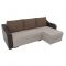 Угловой диван «Монако», механизм еврокнижка, рогожка, цвет бежевый / коричневый