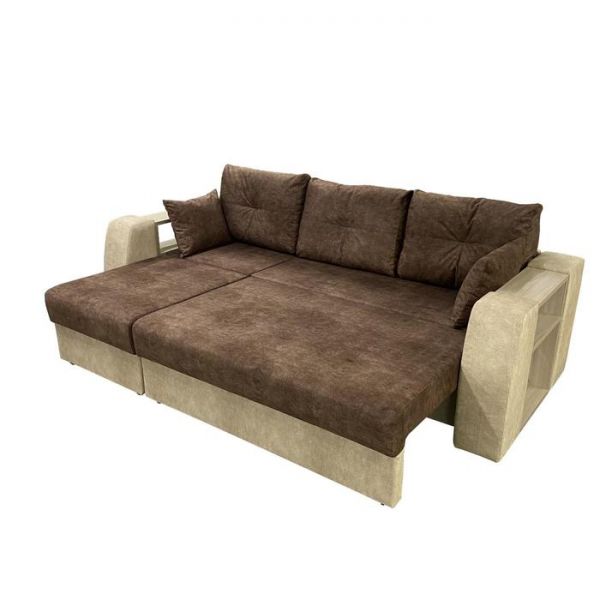 Диван-трансформер «Оптимус», цвет эмилия милк / эмилия дарк браун