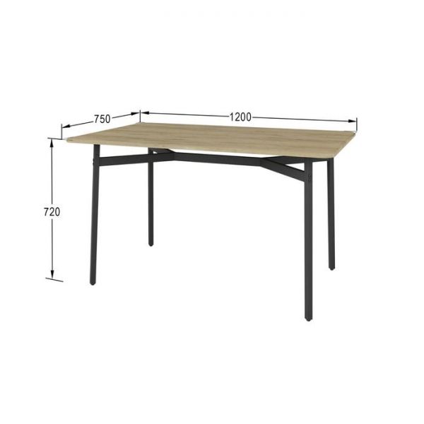 Стол обеденный «Кросс», 1200 ? 750 ? 720 мм, цвет дуб американский