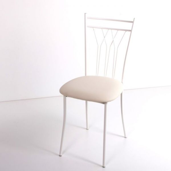 Стул на металлокаркасе Премьер СТ белый/шоколадный