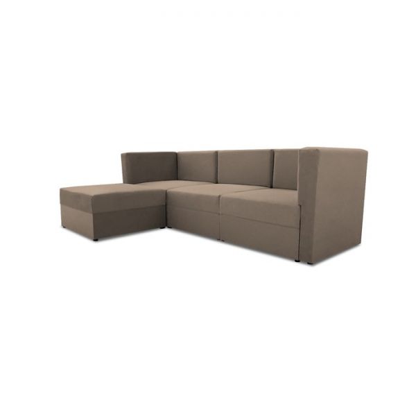 Диван модульный угловой «Бергамо», четыре секции, велюр, цвет dream yellow