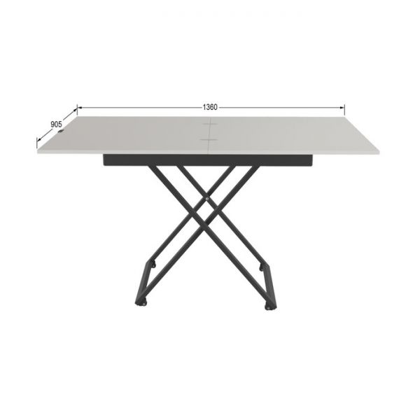 Стол универсальный «Генри», 905 (1360) ? 680 (905) ? 765 (400) мм, цвет белый премиум