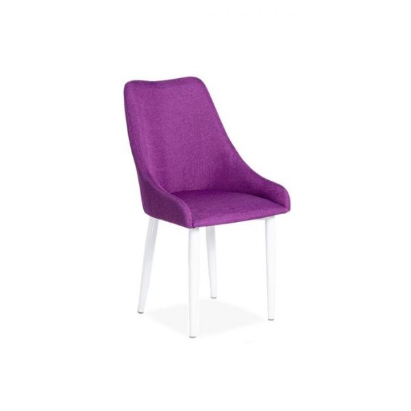 Стул Хэнк Велюр 4 Терракот/ Стандарт металл Белый