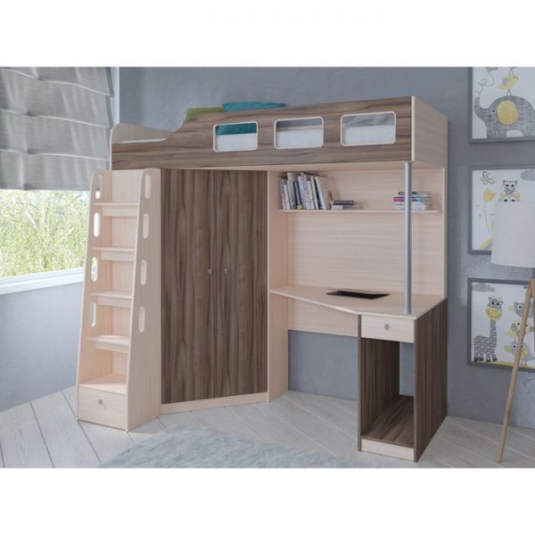 Детский комплекс «Астра 7», цвет дуб молочный/дуб молочный