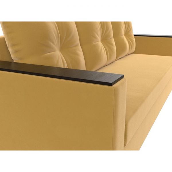 Диван прямой «Атланта лайт», без стола, еврокнижка, микровельвет, цвет бежевый