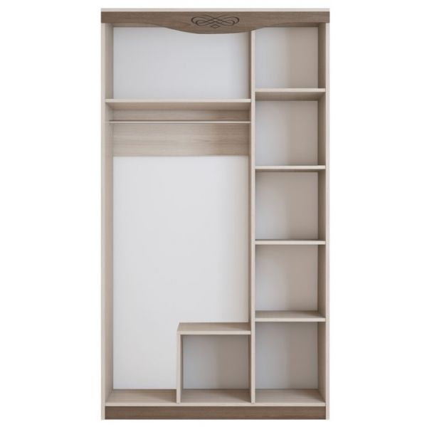 Шкаф 3х-дверный «Ванесса», зеркало, цвет ясень шимо светлый / тёмный