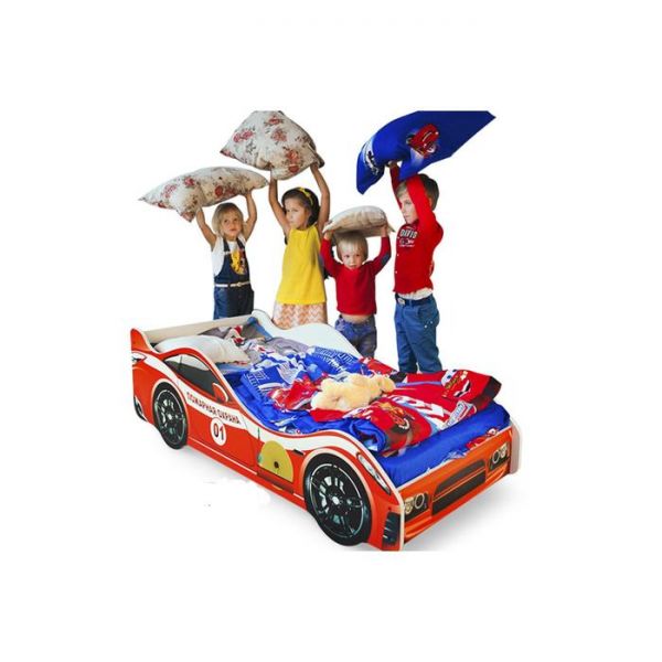 Детская кровать-машина «Пожарная охрана»