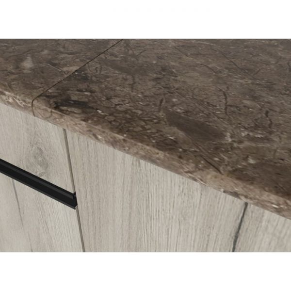 Кухонный гарнитур Равенна медиум 1400х600 Венге/Алмабра темная/Дуб браун