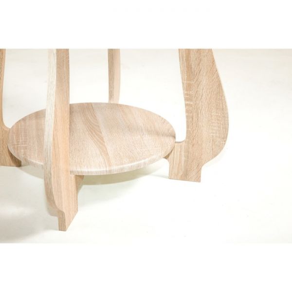 Стол журнальный СЖ-24, 700x700x520, Дуб сонома