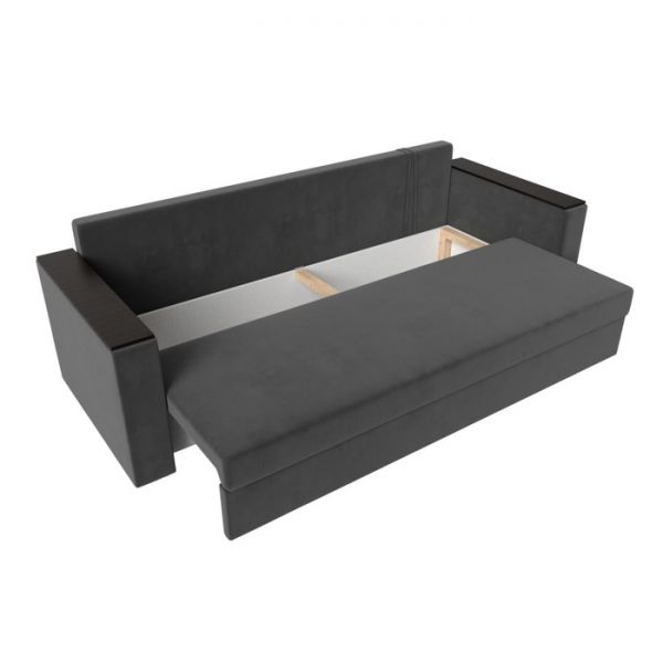 Диван прямой «Атланта лайт», без стола, еврокнижка, велюр, цвет, цвет бежевый