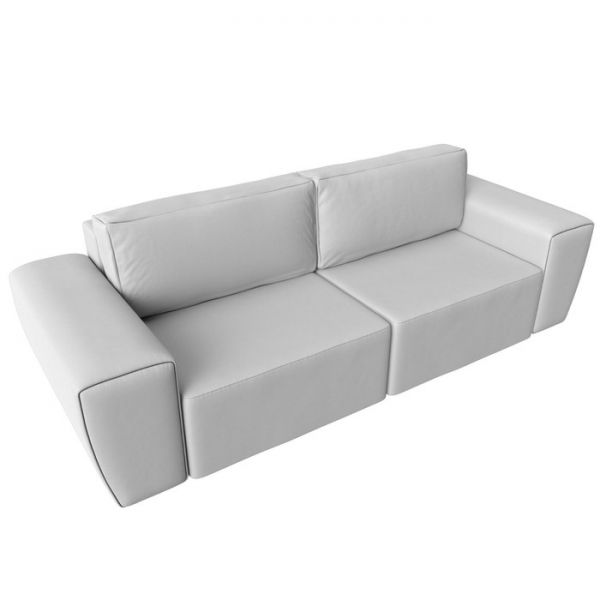 Прямой диван «Беккер», механизм еврокнижка, экокожа, цвет бежевый