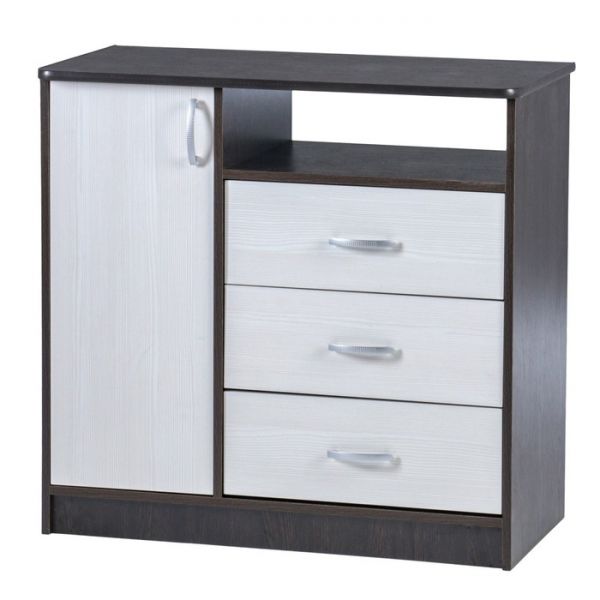 Комод 900 с дверью, 900х450х860, Венге/Бодега светлая