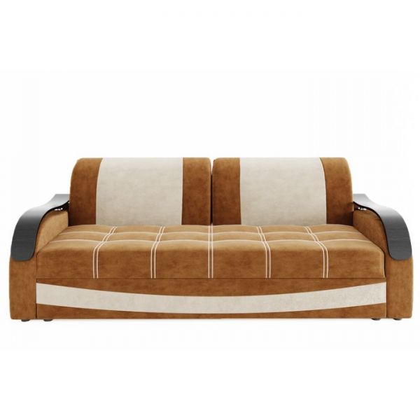 Прямой диван «Рим», механизм выкатной / еврокнижка, ППУ, велюр, цвет селфи 01 / селфи 15