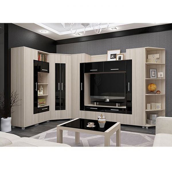 Стенка «Ультра 1», 2100 ? 450 ? 1970 мм, цвет шимо светлый