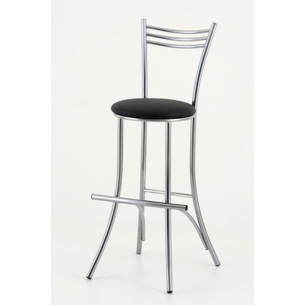 Стул барный «Увертюра», хром, цвет рубин