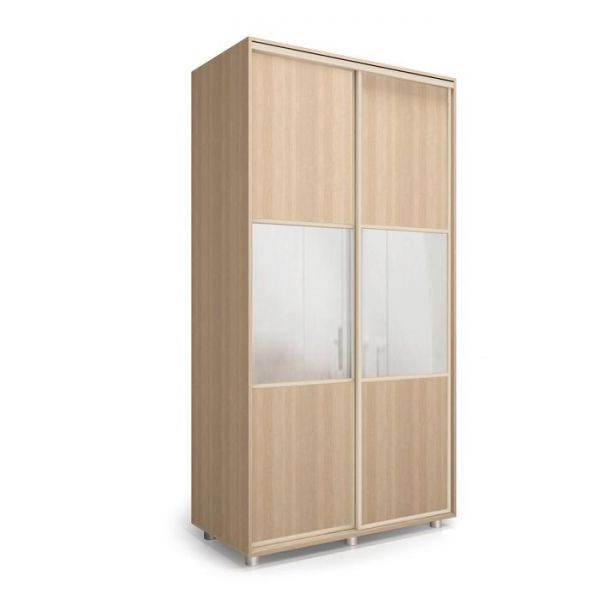 Шкаф-купе Модный Зеркало+ЛДСП Дуб сонома/Белый/Венге светлый 1600х600х2300