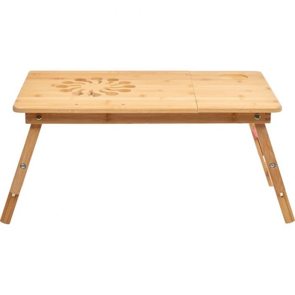 Столик-трансформер для ноутбука, планшета и завтрака в постели, 550 ? 350 ? 370 мм, бамбук
