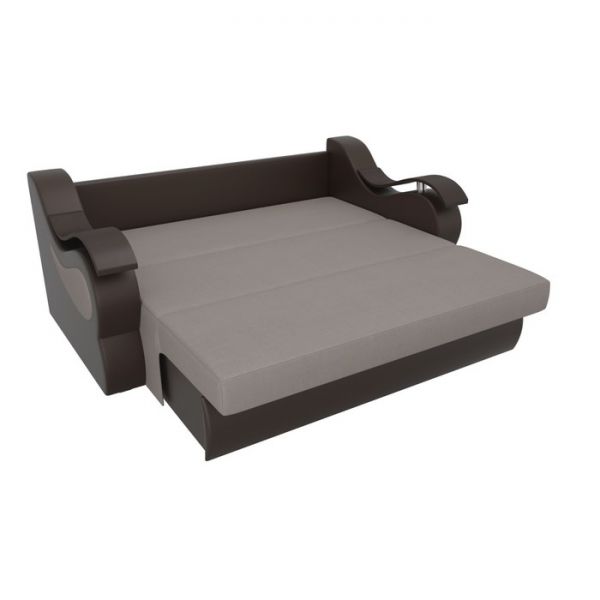 Прямой диван «Меркурий», механизм аккордеон, корфу, цвет корфу 02 / коричневый