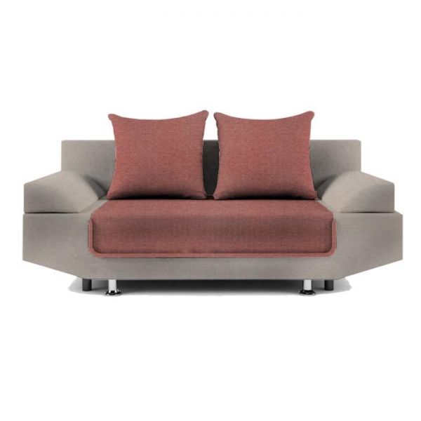 Диван «Анюта», еврокнижка, рогожка, цвет savana plus dimrose / savana plus yellow