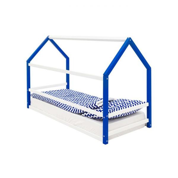 Детская кровать-домик Монтессори Бельмарко Svogen сине-белый